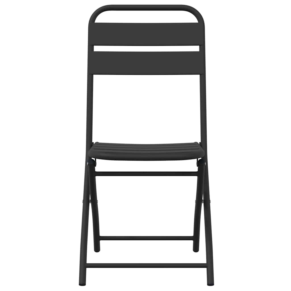 Hage Folding Stol 2 pcs Antrasitt 55 x 56.5 x 91cm Stål