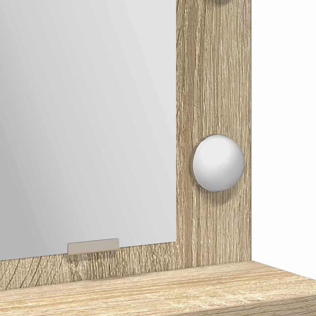 Sminkebord med skuff Sonoma eik 50 x 41 x 135 cm Konstruert tre