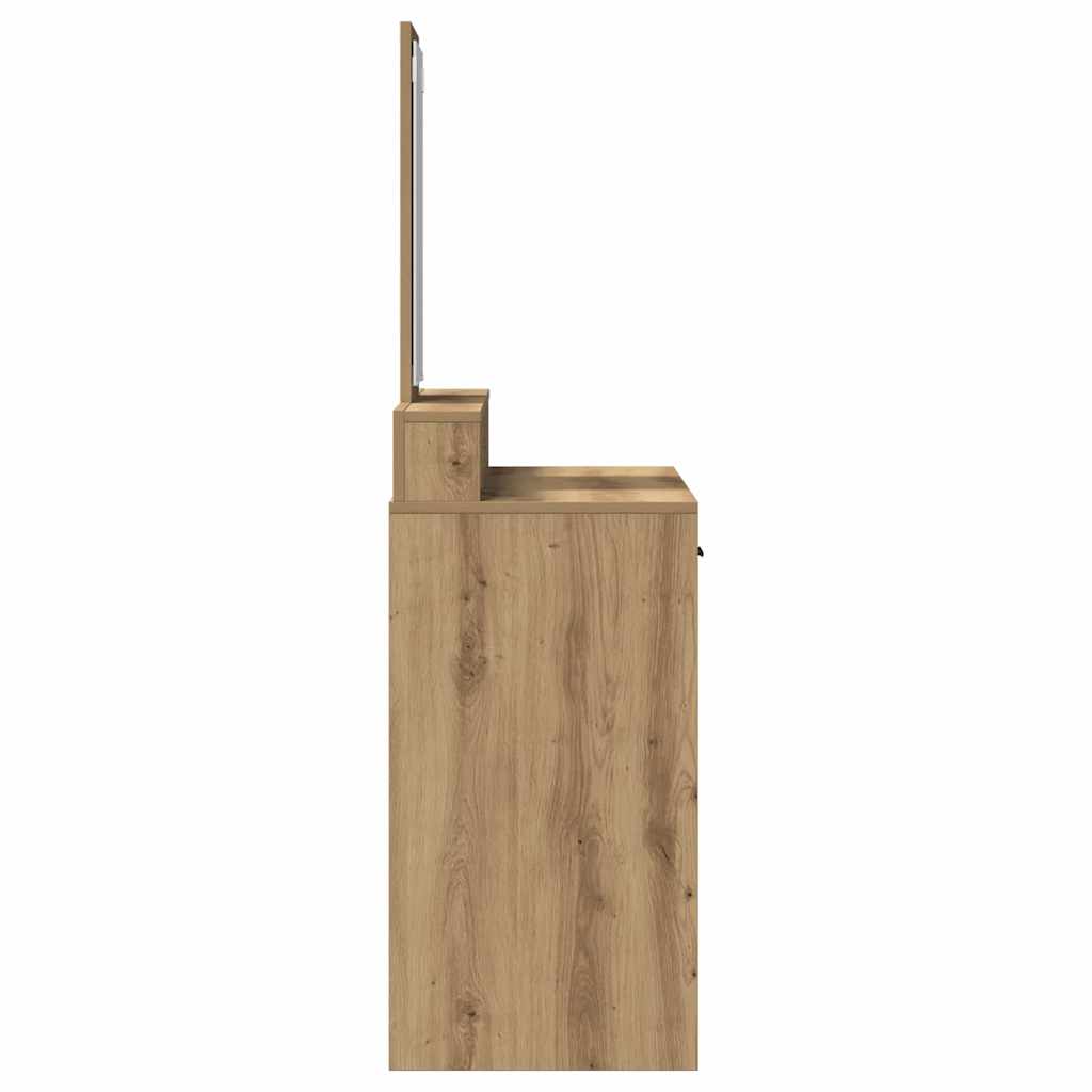 Sminkebord med Skuffer Artisan Eik 100x41x140 cm