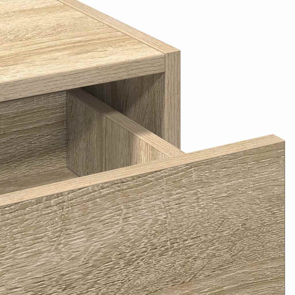 Vegghengt sminkebord Sonoma eik 60x40x70 cm