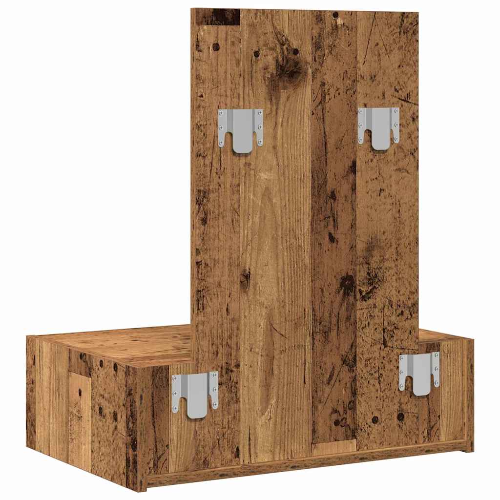 Vegghengt Sminkebord Gammelt Tre 60x40x70 cm