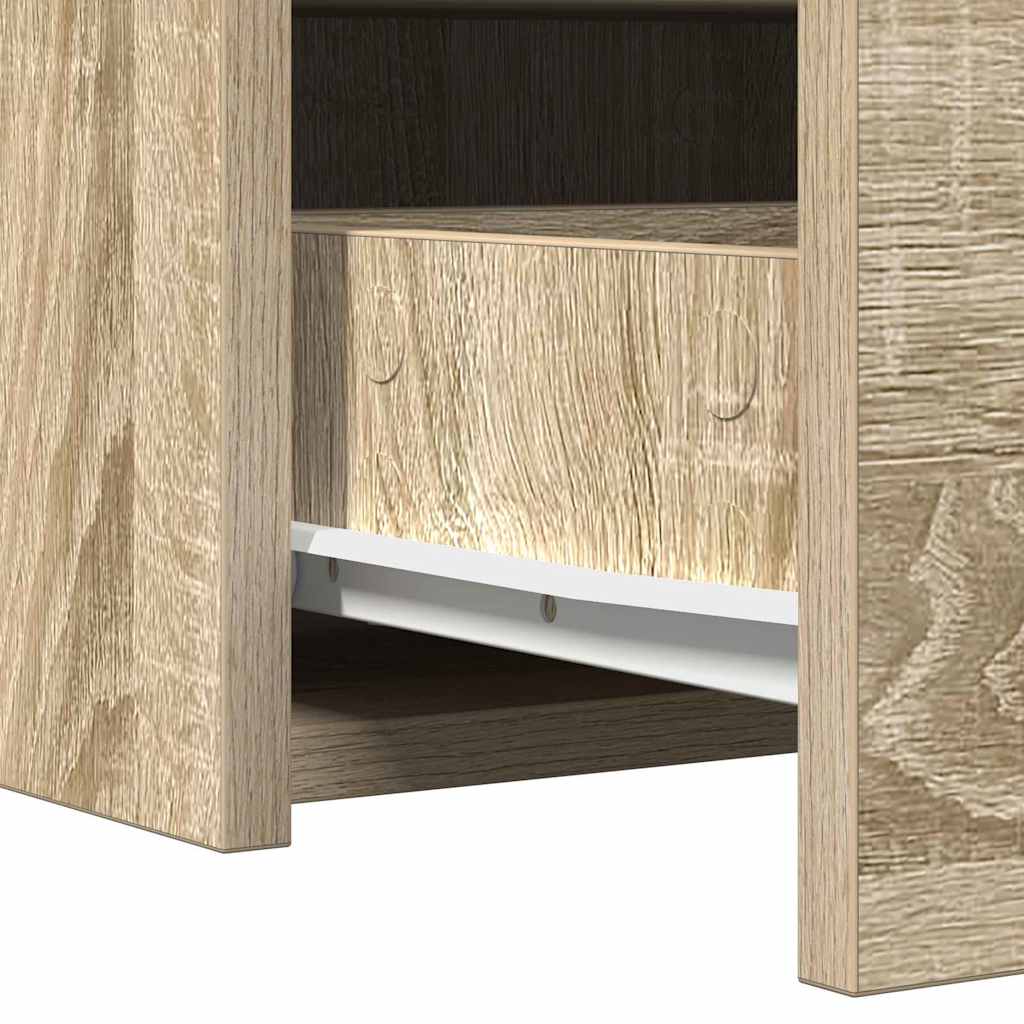 Vegghengt sminkebord Sonoma Eik 83x40x70 cm