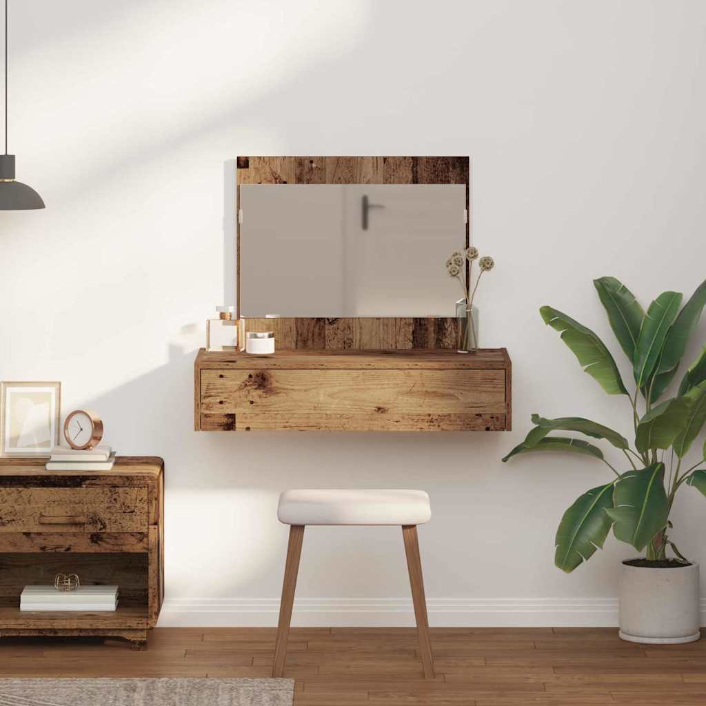 Sminkebord med skuff Brun 83 x 40 x 70 cm Konstruert tre