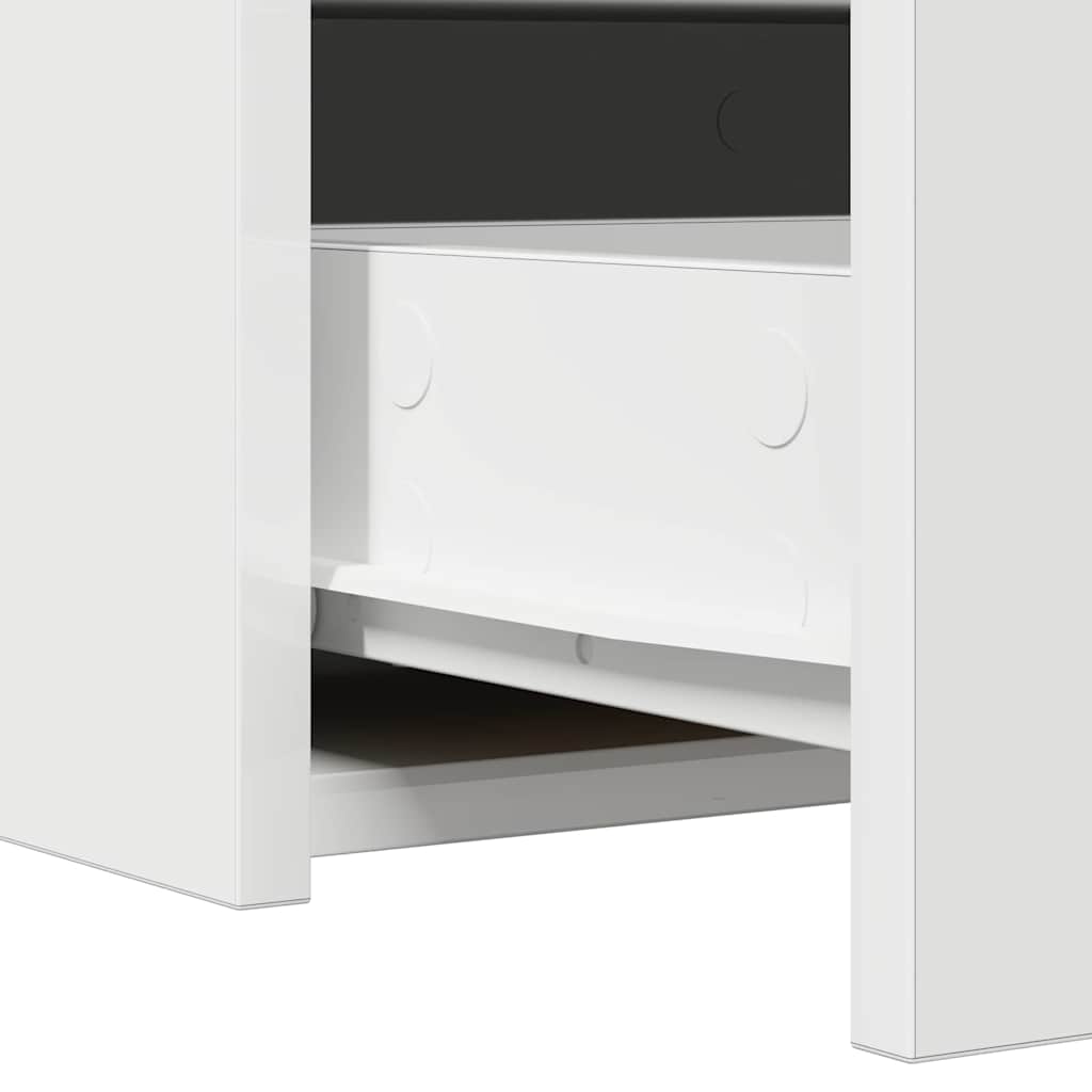 Vegghengt Sminkebord Hvit 100x40x70 cm