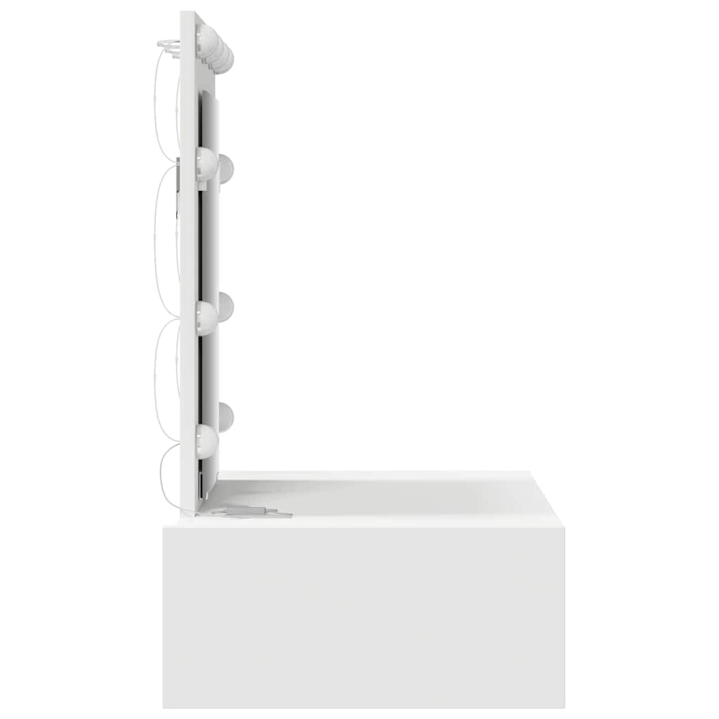 Sminkebord med skuff Hvit 60 x 40 x 70 cm Konstruert tre