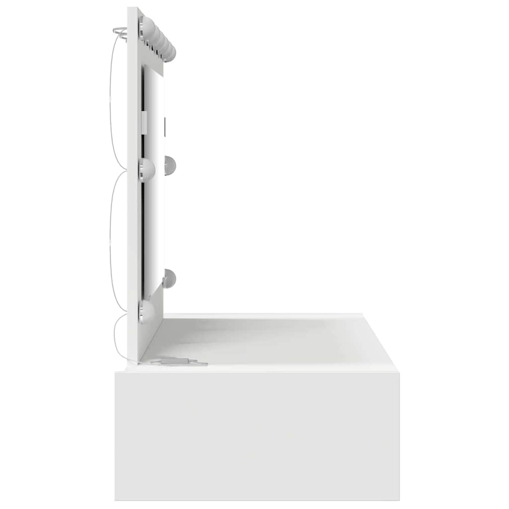 Sminkebord med skuff Hvit 100 x 40 x 70 cm Konstruert tre