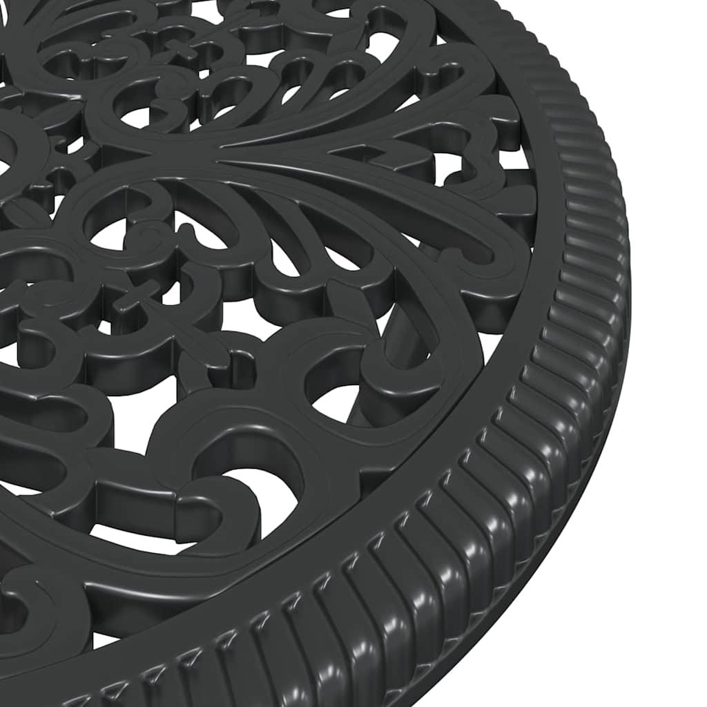 Hage Bistro Sett 3 pcs Svart Aluminium