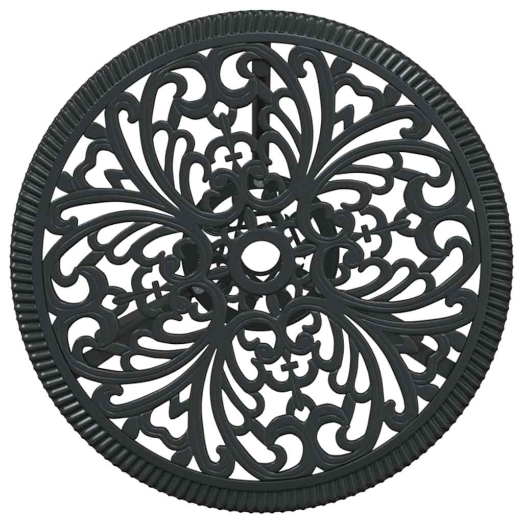 Hage Bistro Sett 3 pcs Svart Aluminium