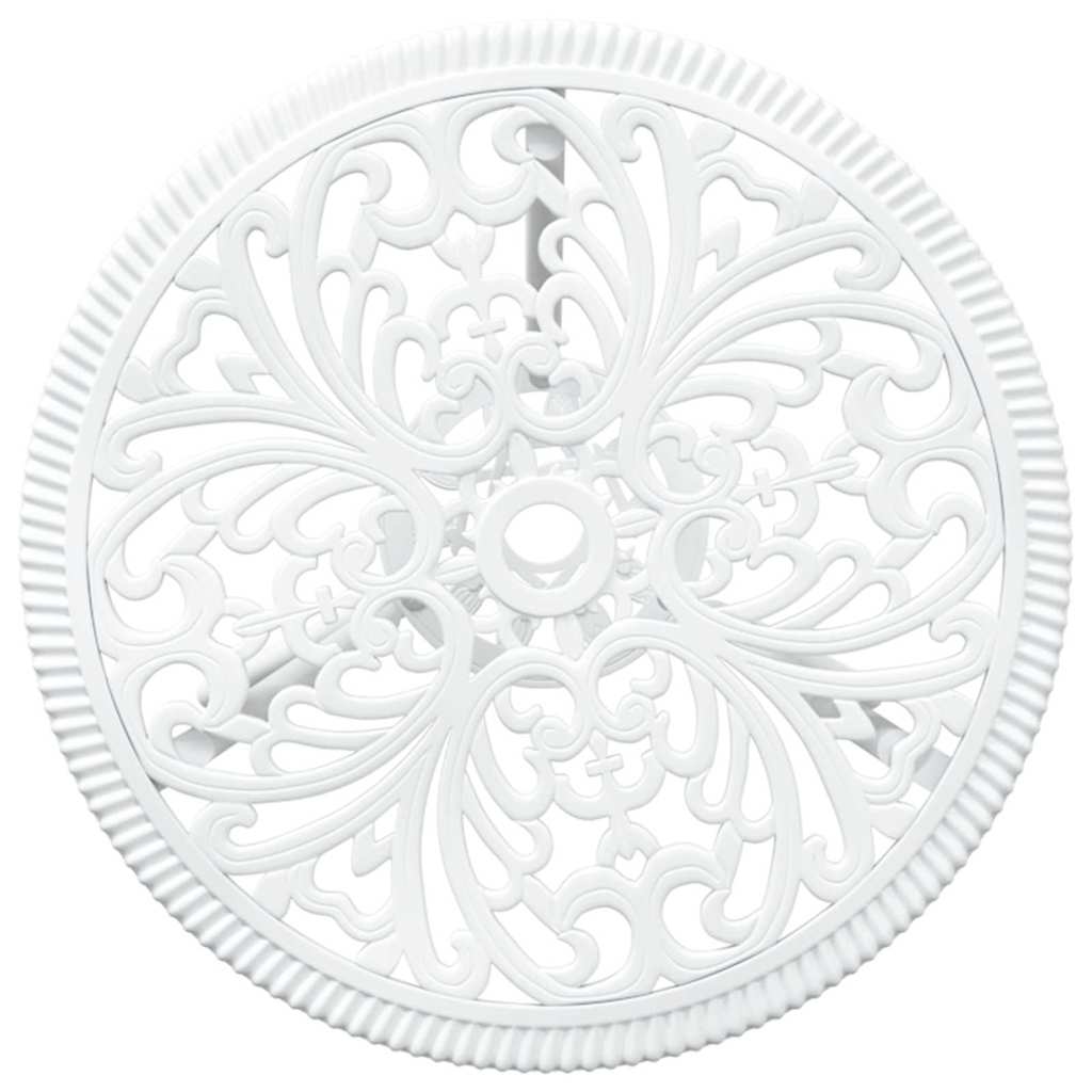 Hage Bistro Sett 3 pcs Hvit Aluminium