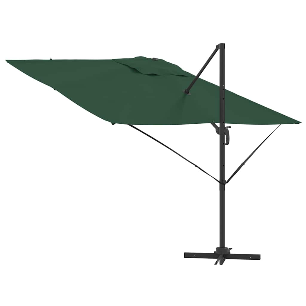 Cantilever Roma Parasol Grønn 286x285x265 cm i Aluminium