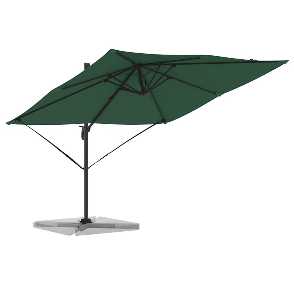 Cantilever Roma Parasol Grønn 286x285x265 cm i Aluminium