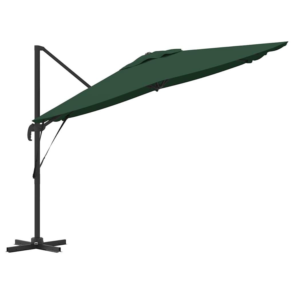 Cantilever Roma Parasol Grønn 286x285x265 cm i Aluminium