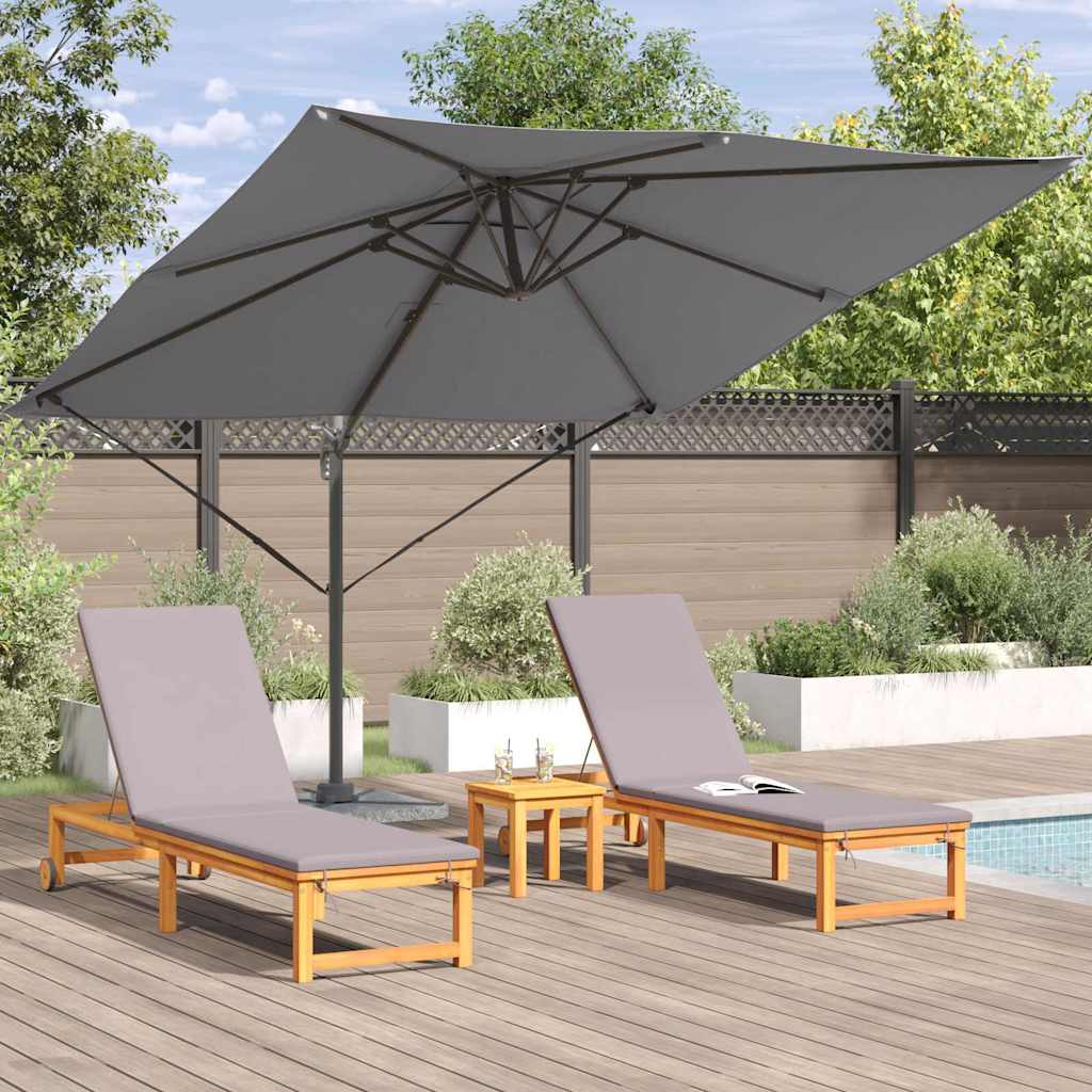 Cantilever Roma Parasol Antrasitt 286x285x265 cm i aluminium