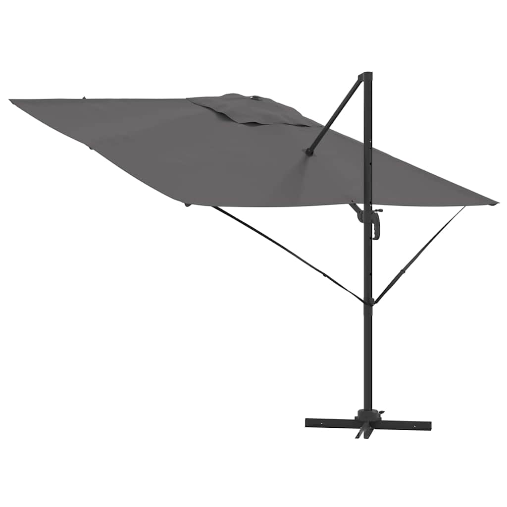 Cantilever Roma Parasol Antrasitt 286x285x265 cm i aluminium
