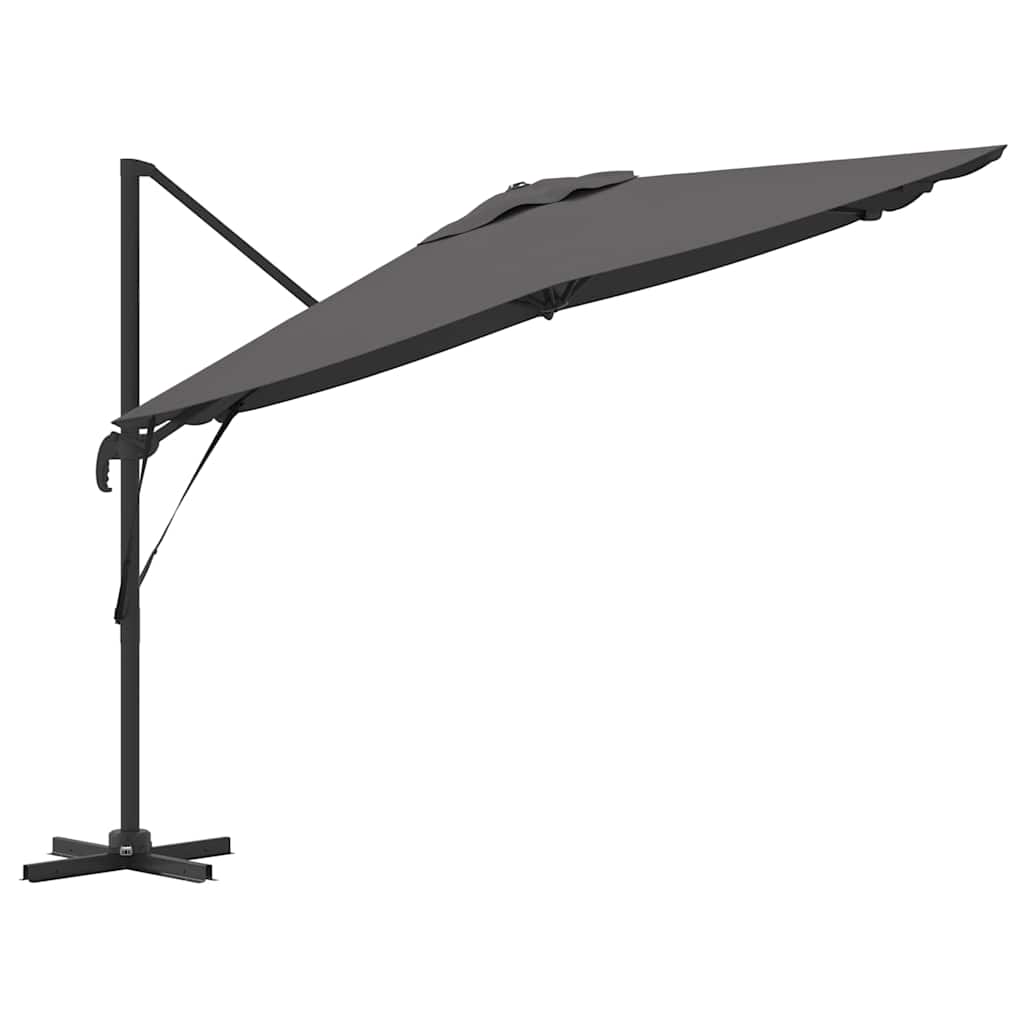 Cantilever Roma Parasol Antrasitt 286x285x265 cm i aluminium