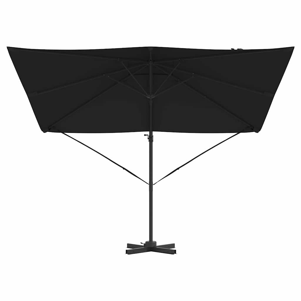 Cantilever Roma Parasol Sort 286x285x265 cm i aluminium