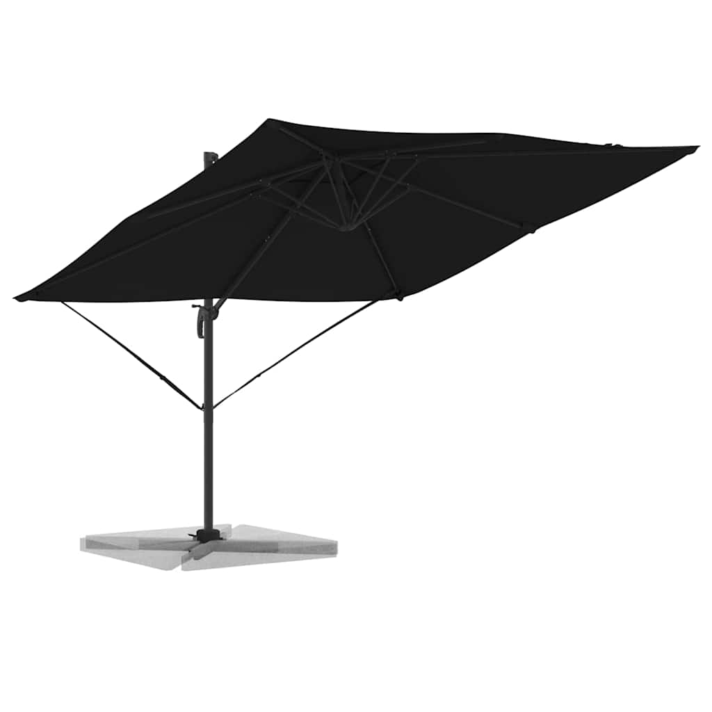 Cantilever Roma Parasol Sort 286x285x265 cm i aluminium