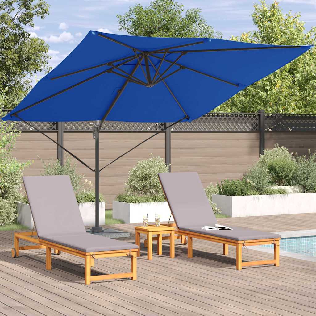 Cantilever Roma Parasoll Azure Blå 286x285x265 cm Aluminium