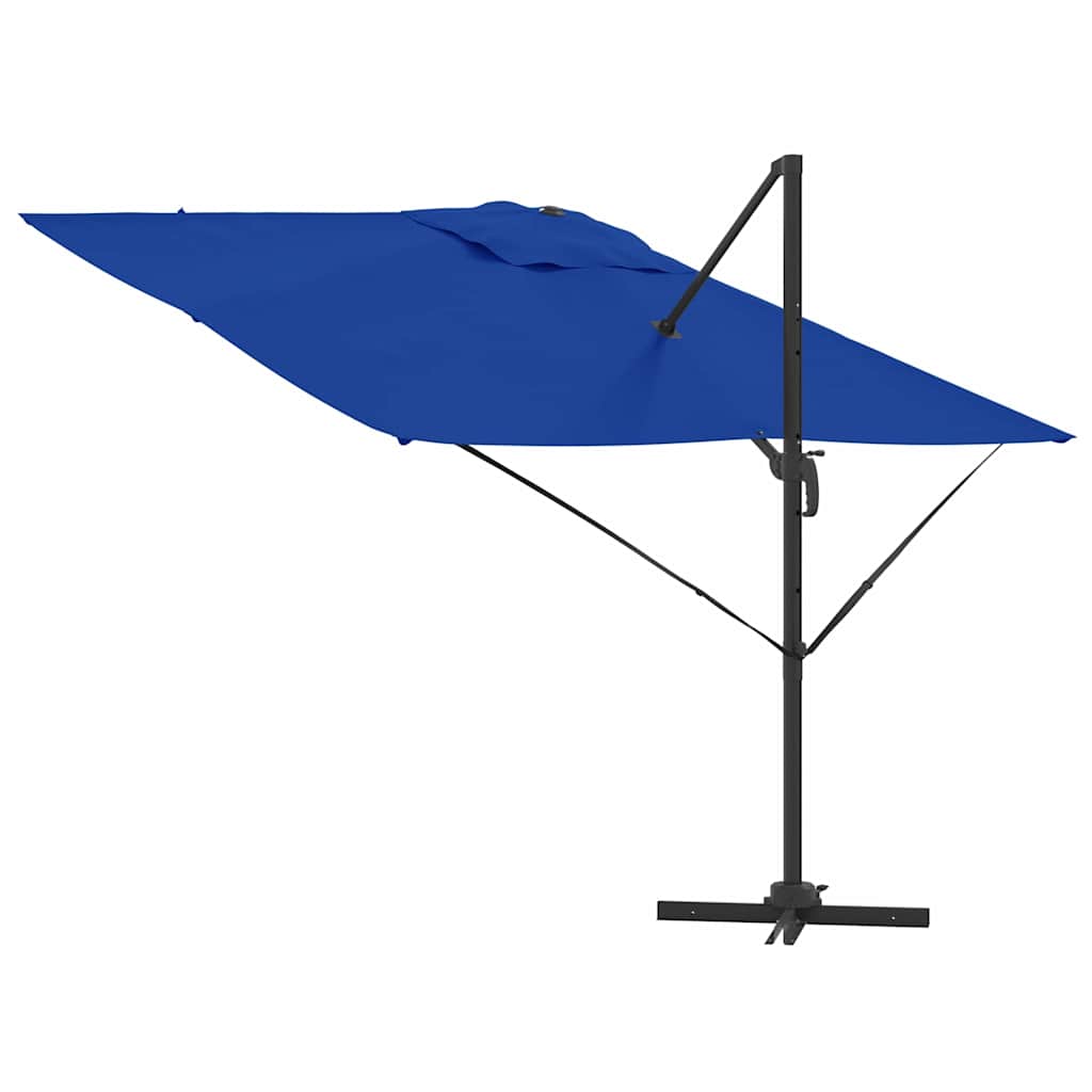 Cantilever Roma Parasoll Azure Blå 286x285x265 cm Aluminium