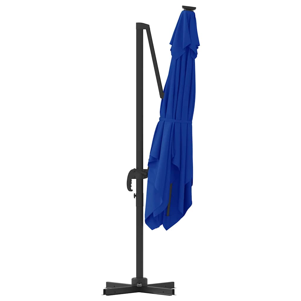 Cantilever Roma Parasoll Azure Blå 286x285x265 cm Aluminium