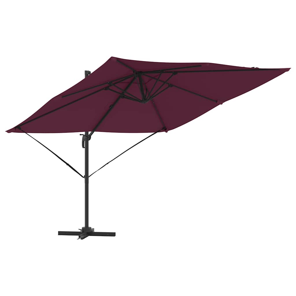 Cantilever Roma Parasol Bordeaux Rød 286x285x265 cm i Aluminium