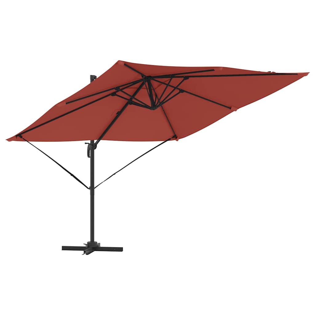 Cantilever Roma Parasol Terracotta 286x285x265 cm i aluminium