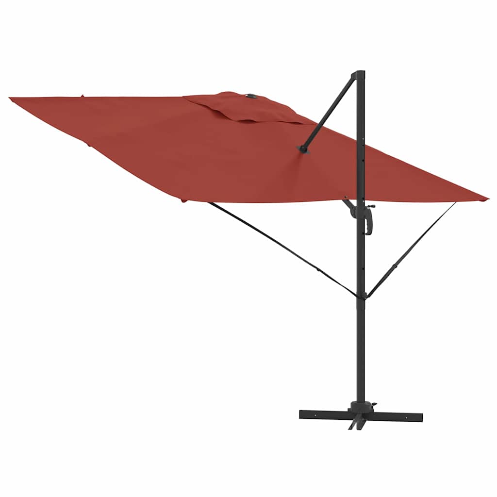 Cantilever Roma Parasol Terracotta 286x285x265 cm i aluminium