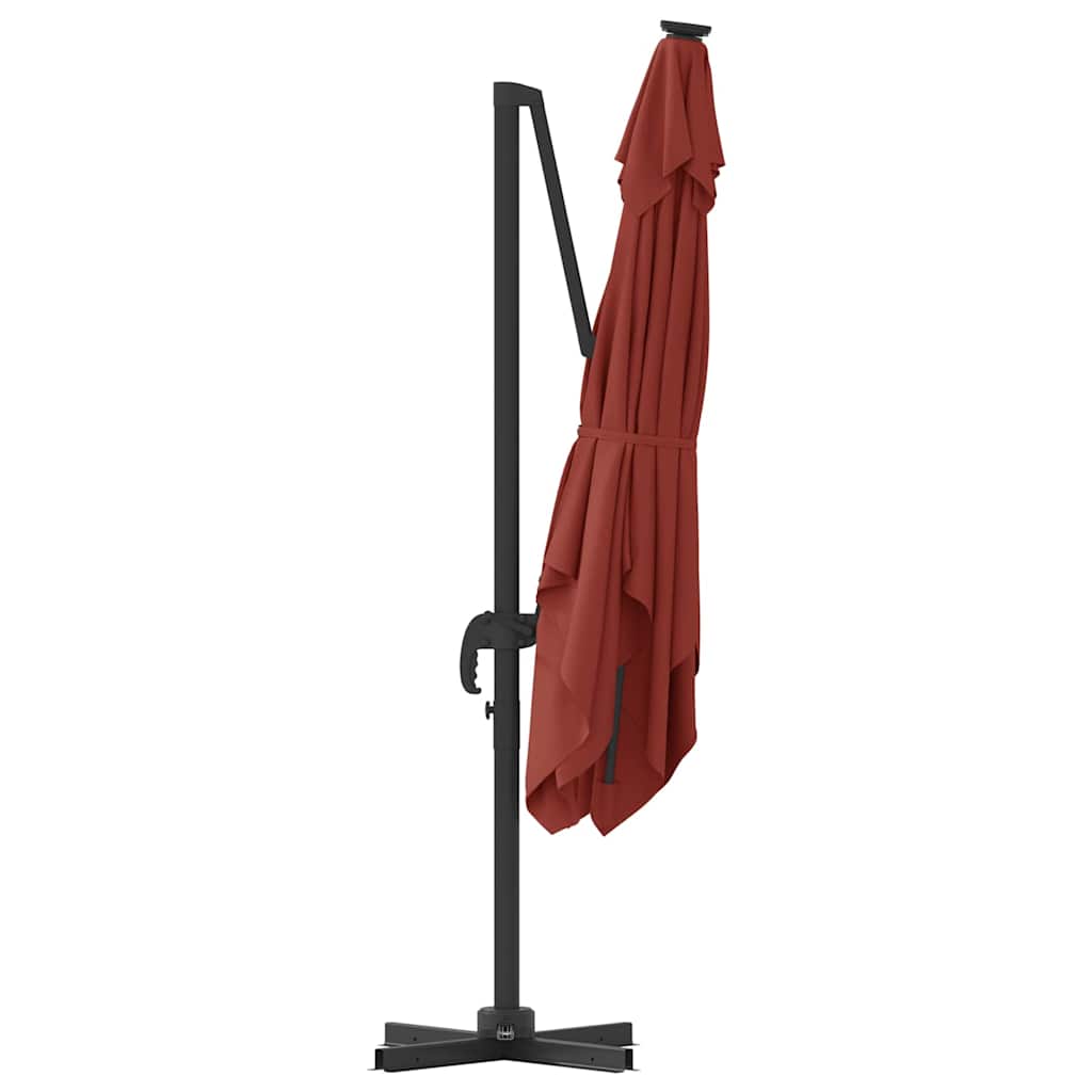 Cantilever Roma Parasol Terracotta 286x285x265 cm i aluminium