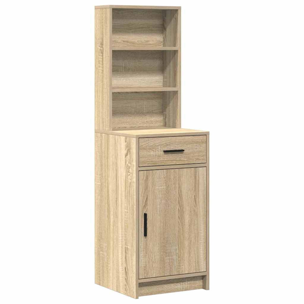 Sminkebordsett 2 pcs Sonoma eik 50 x 41 x 135 cm Konstruert tre