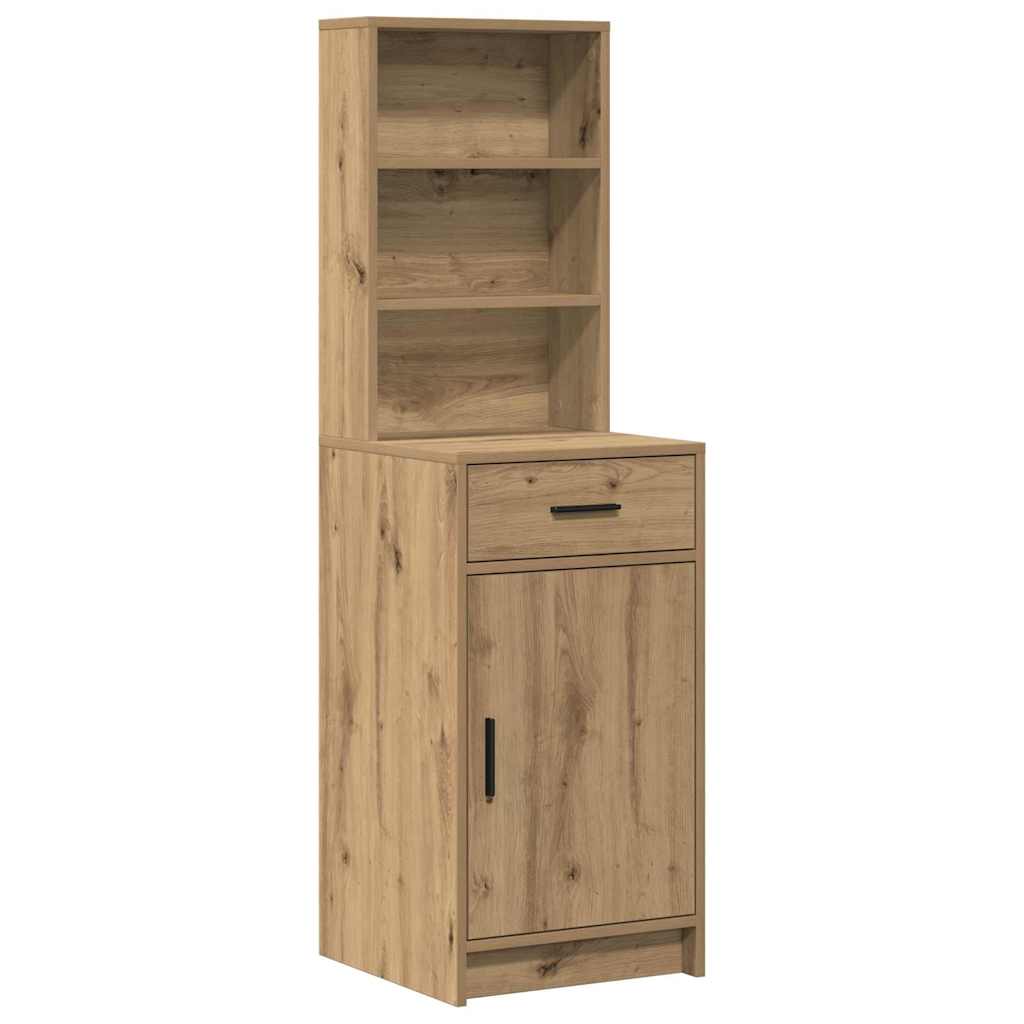 Sminkebordsett med skuff 3 pcs artisan eik 50 x 41 x 135 cm