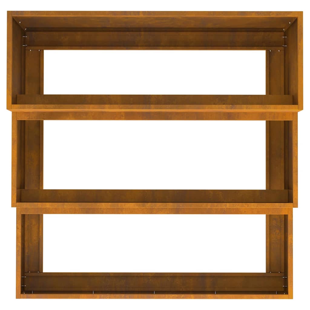 Hageblomsterpotte Rusten 90 x 90 x 35 cm Cortenstål