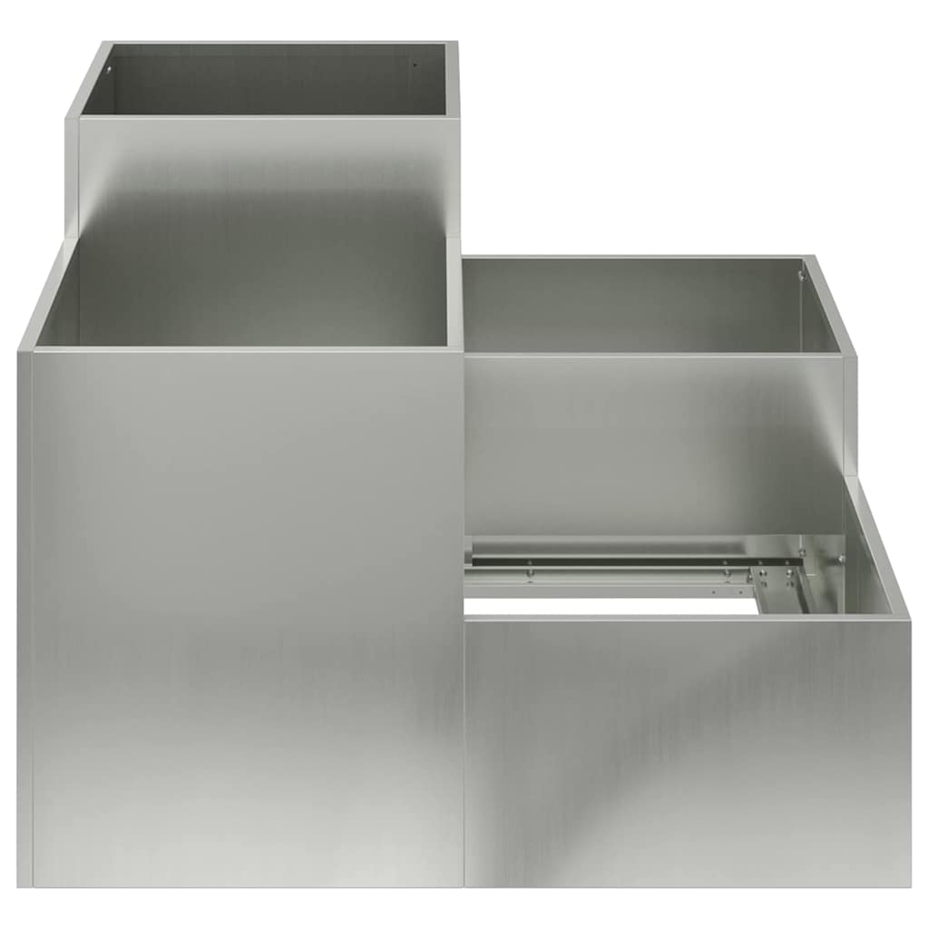 Hagekasse 80 x 80 x 60 cm Galvanisert Stål