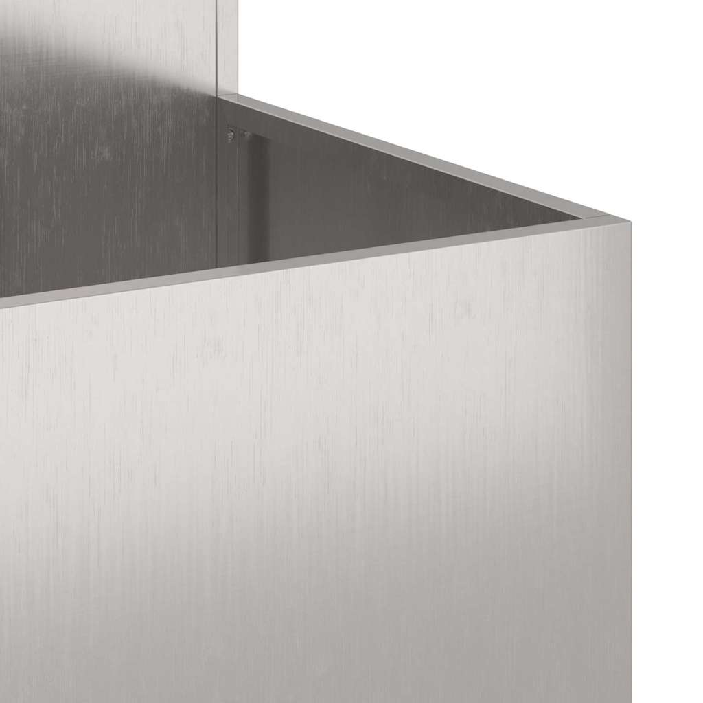 Hageplantekasse 100 x 100 x 60 cm i rustfritt stål
