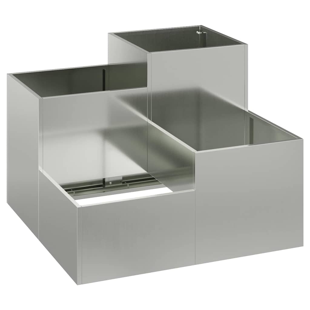Hagekasse 100 x 100 x 60 cm i Galvanisert Stål