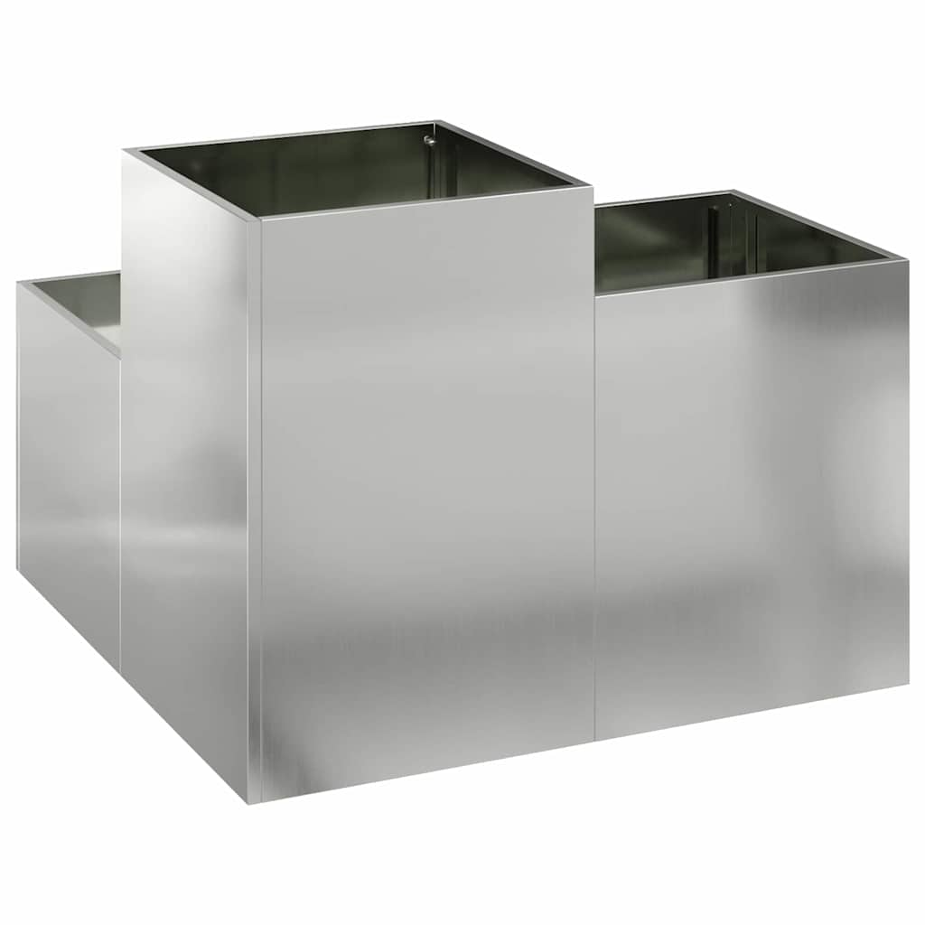 Hagekasse 100 x 100 x 60 cm i Galvanisert Stål