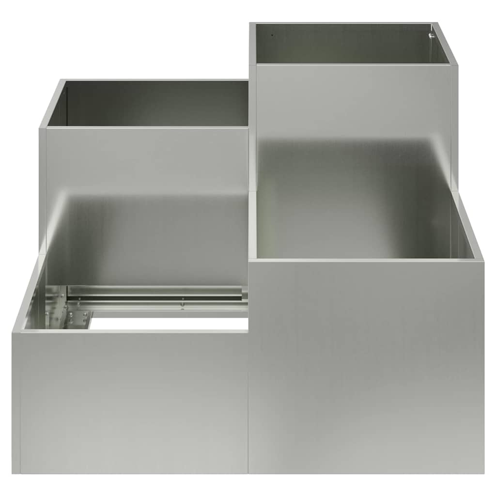 Hagekasse 100 x 100 x 60 cm i Galvanisert Stål
