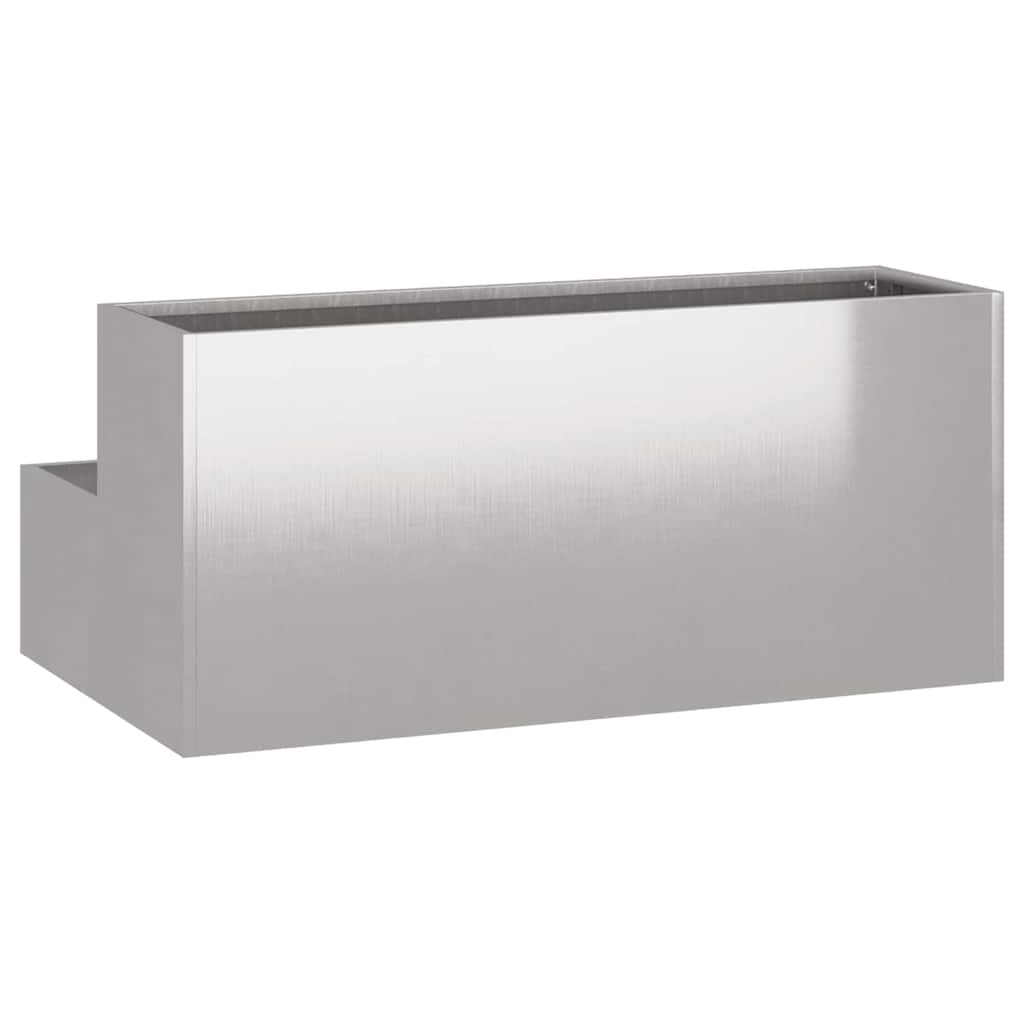 Hagekasse 2-nivå 100x60x45 cm i rustfritt stål