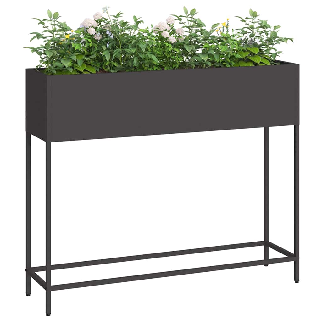 Hevet Hageplante Svart 100 x 26 x 82 cm Stål