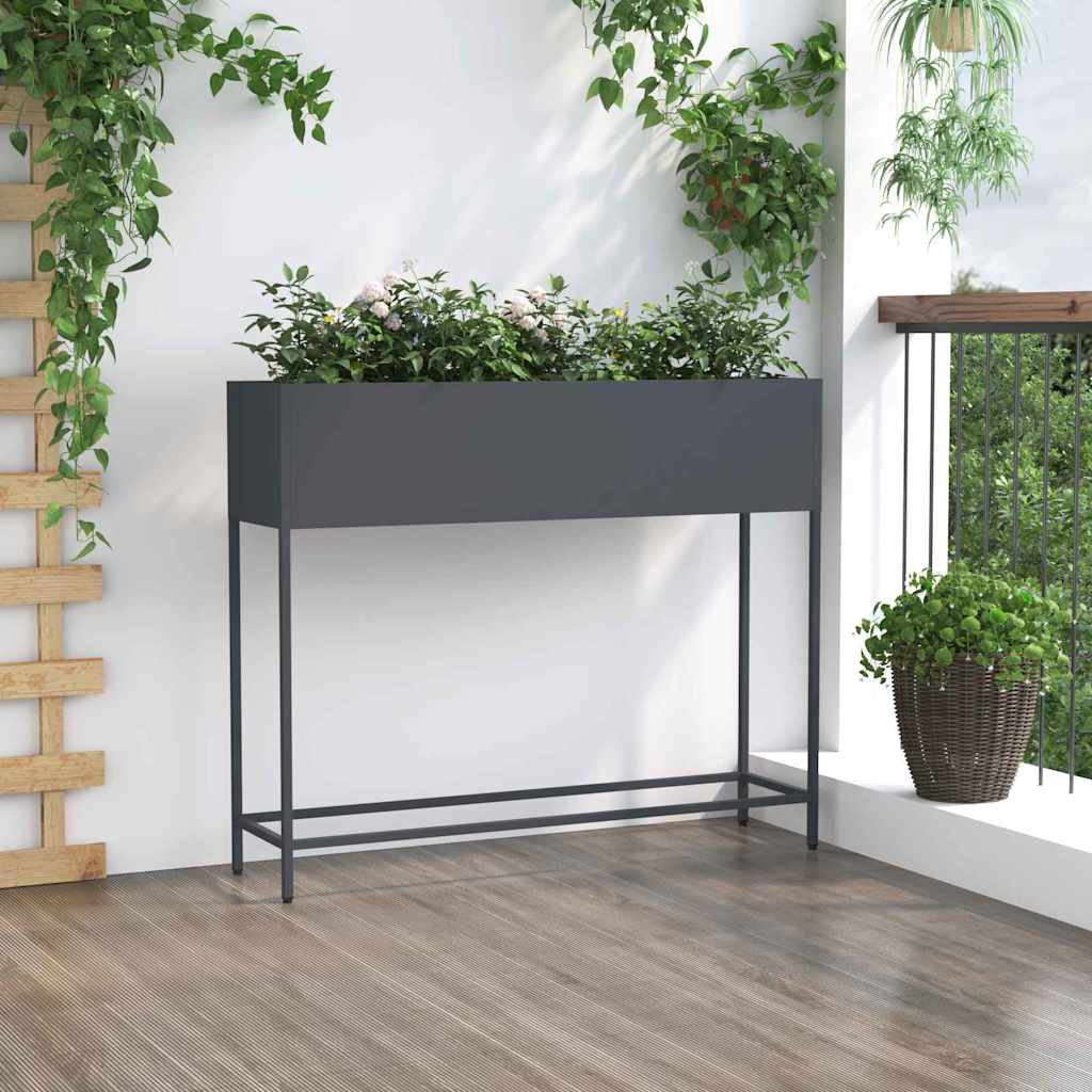 Hevet Hageplante Antrasitt 100 x 26 x 82 cm Stål
