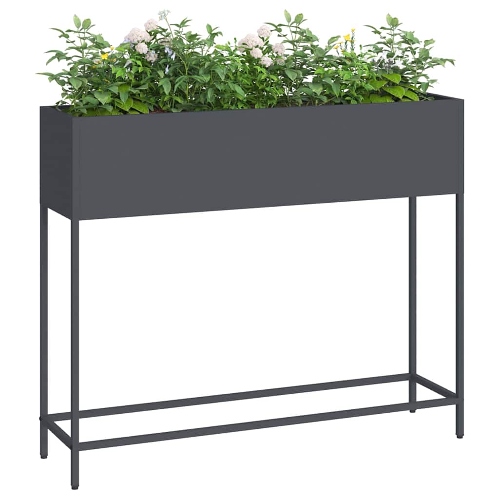 Hevet Hageplante Antrasitt 100 x 26 x 82 cm Stål