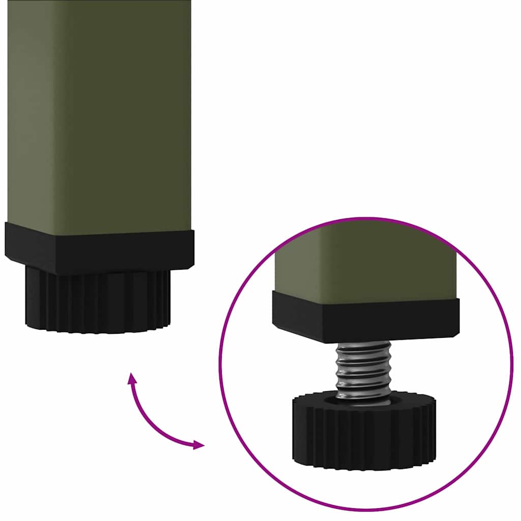 Hevet Hageplante Olivengrønn 100 x 26 x 82 cm Stål