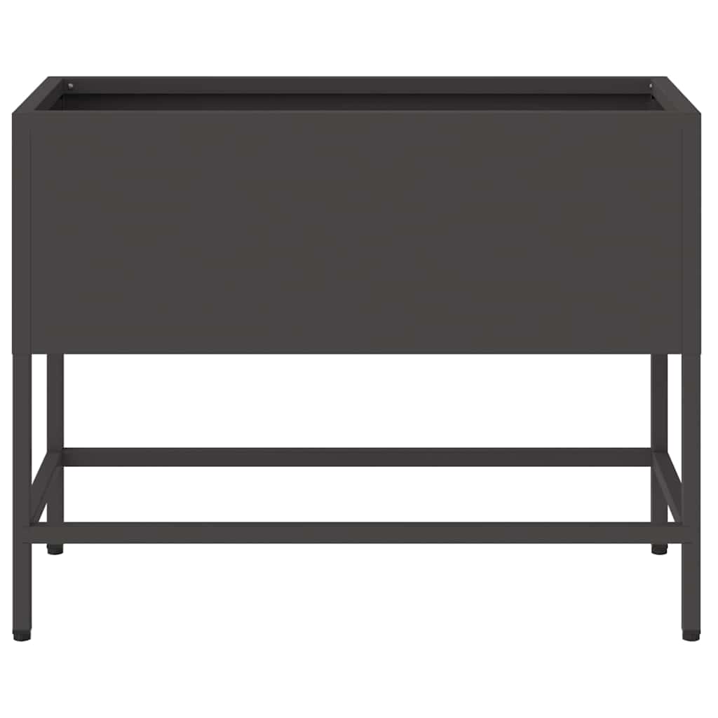 Hevet Hageplante Svart 60 x 26 x 45 cm Stål