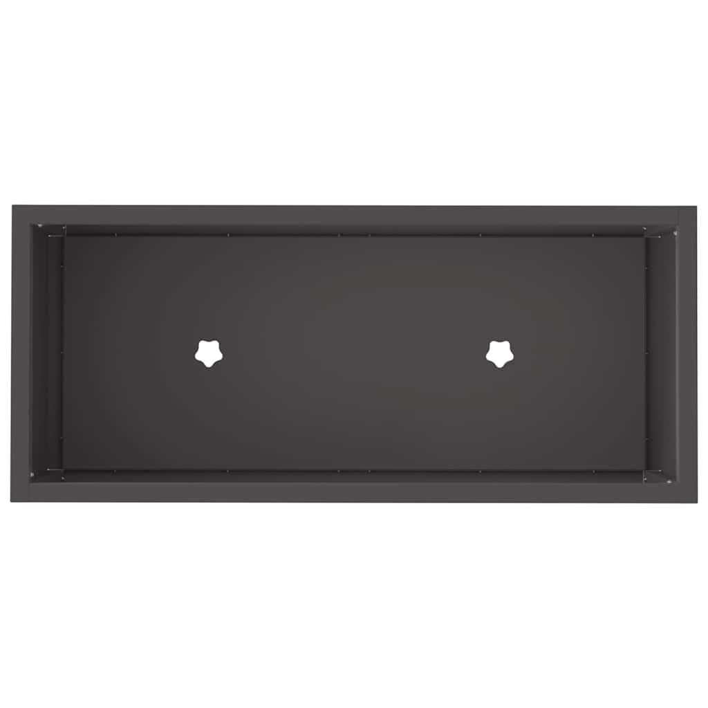 Hevet Hageplante Svart 60 x 26 x 45 cm Stål