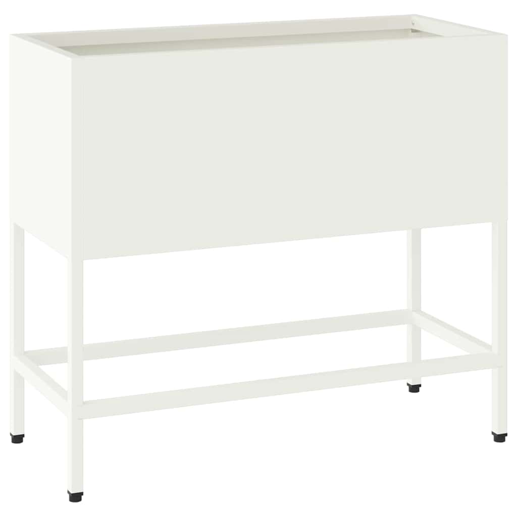 Hevet Hageplante Hvit 60 x 26 x 45 cm Stål