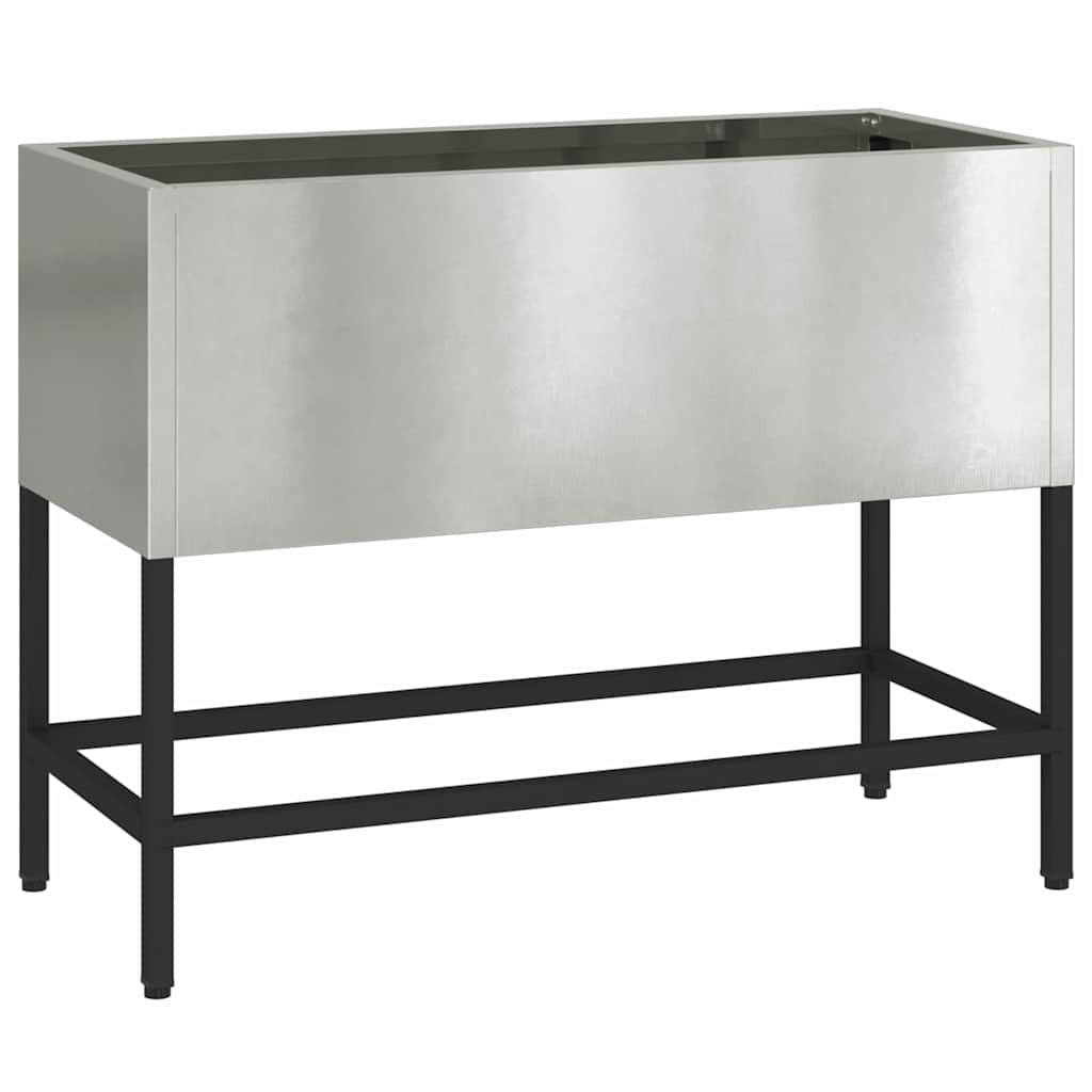 Hevet Hagebed 60 x 26 x 45 cm i Rustfritt Stål