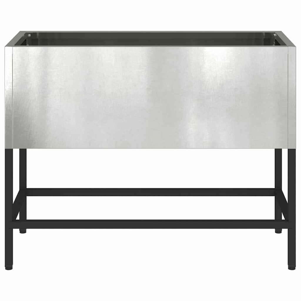 Hevet Hagebed 60 x 26 x 45 cm i Rustfritt Stål