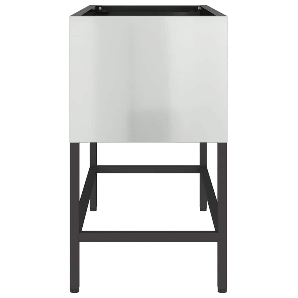 Hevet Hageplante sølv 60 x 26 x 45 cm Galvanisert Stål