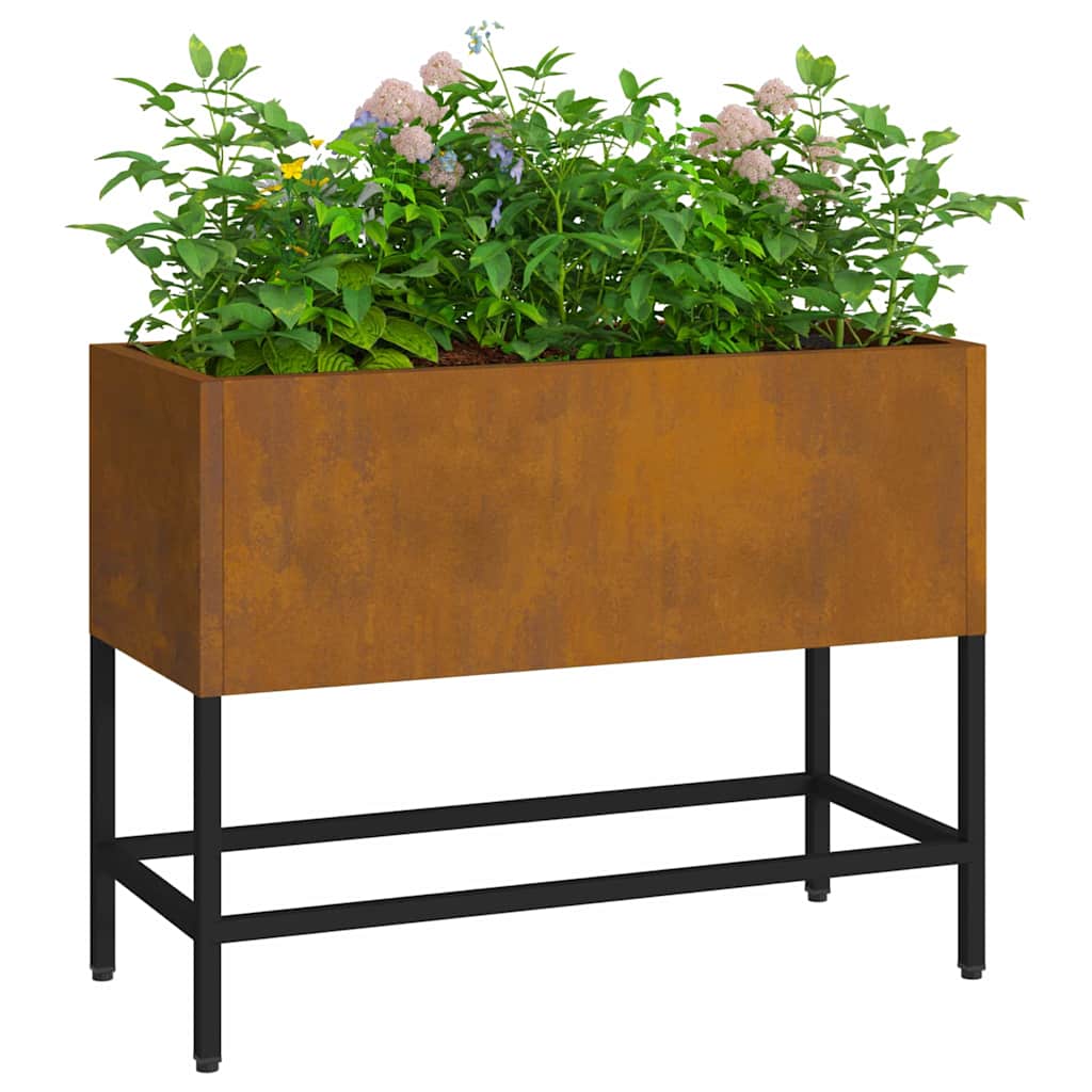 Hevet Hageplante Rusten 60 x 26 x 45 cm Cortenstål