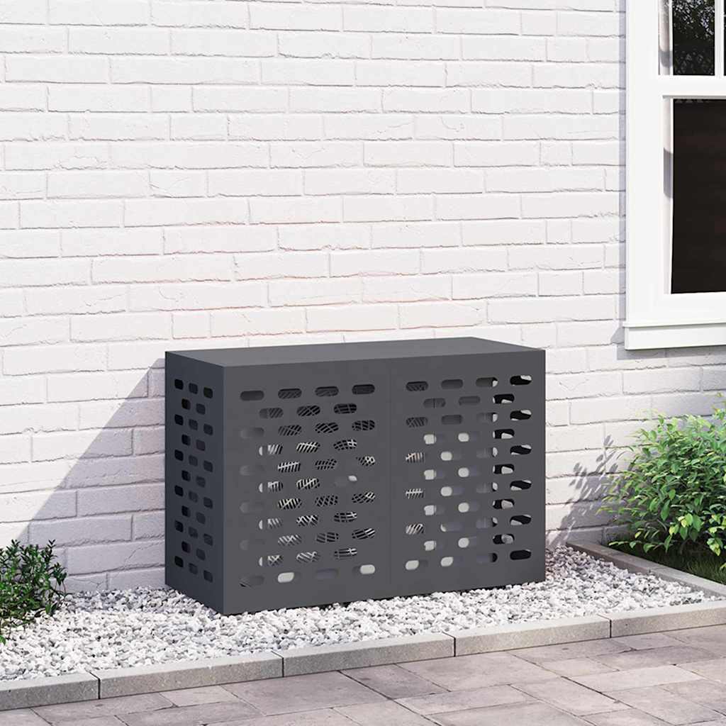 Deksel til klimaanlegg Antrasitt 90 x 40 x 60 cm Stål