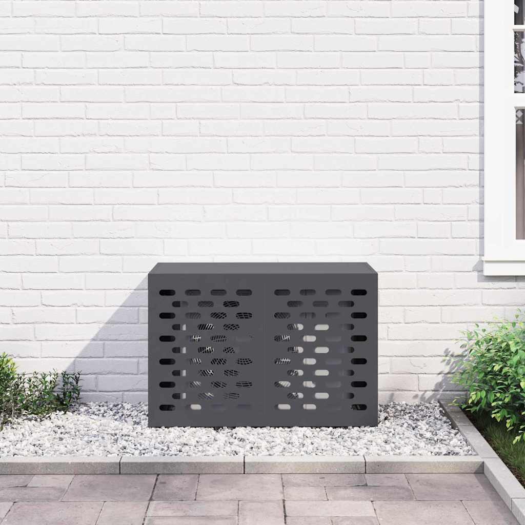 Deksel til klimaanlegg Antrasitt 90 x 40 x 60 cm Stål